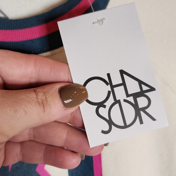 NWT Chaser White 'Ski Ya Later' Sweatshirt Soft Cozy Size Large Retro Winter - Picture 4 of 14